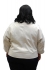 Белая кожаная женская куртка с бисером lzr 934