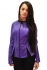 Фиолетовая кожаная куртка trn-10068