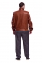 Кожаная куртка рыжего цвета glp-1524