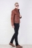 Мужская кожаная куртка коричневого цвета glp-1527