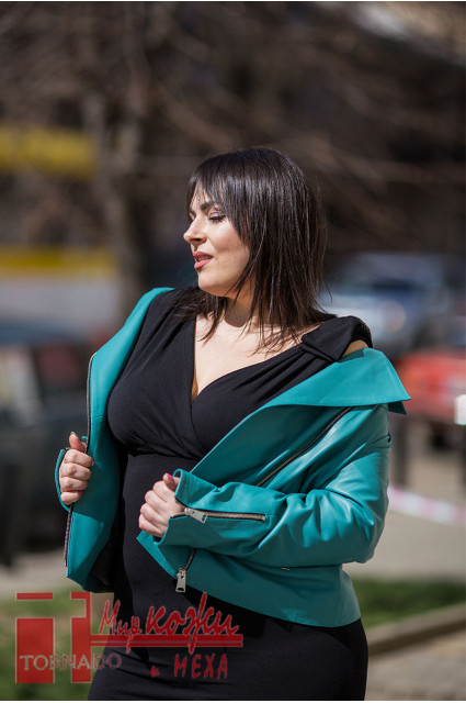 Бірюзова куртка Pst 423