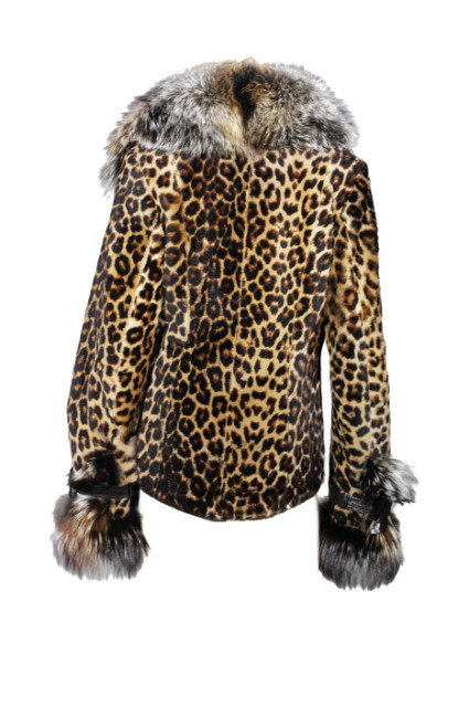 Укороченная стильная женская шубка tsv-8052-leopard