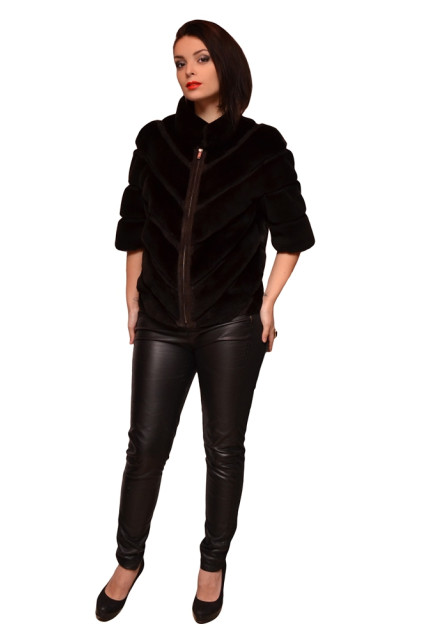 Шубка з хутра рекс glp 5135