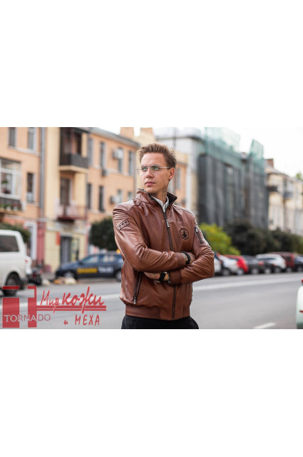 Мужская кожаная куртка "авиатор " пилот Glp 1928 