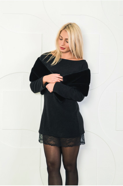 Боа - (накидка - шарф ( з хутра скандинавскоі норки 