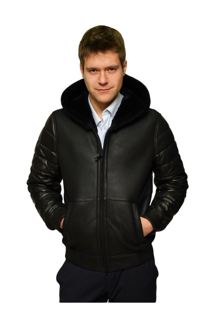 Мужская дубленка комбинированная glp-1243