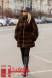 Шуба коричнева натуральна норка GTF C2524 цвет:BROWN